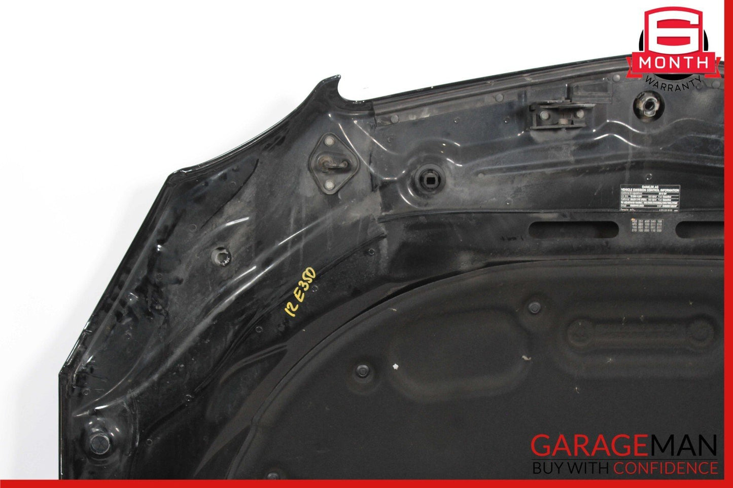10-16 Mercedes W212 E350 E400 E550 Hood Bonnet Panel Cover Black OEM