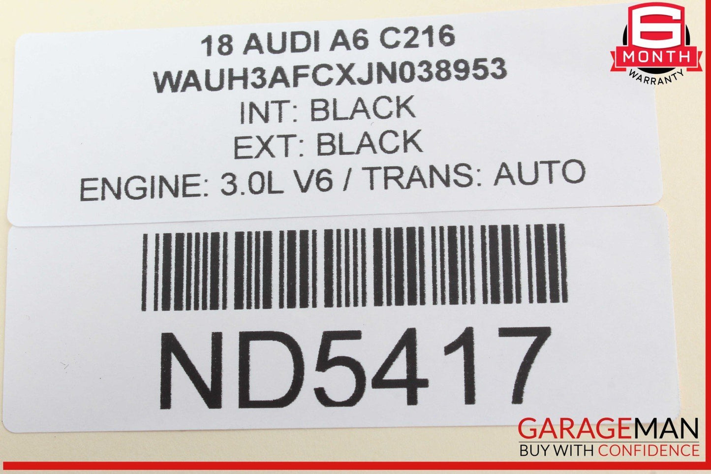 12-18 Audi A6 A7 Front Center Console Dual Cup Holder 4G0862534B Black OEM
