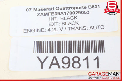 03-13 Maserati Quattroporte M139 Center Console Rear A/C Control Trim Bezel Assy