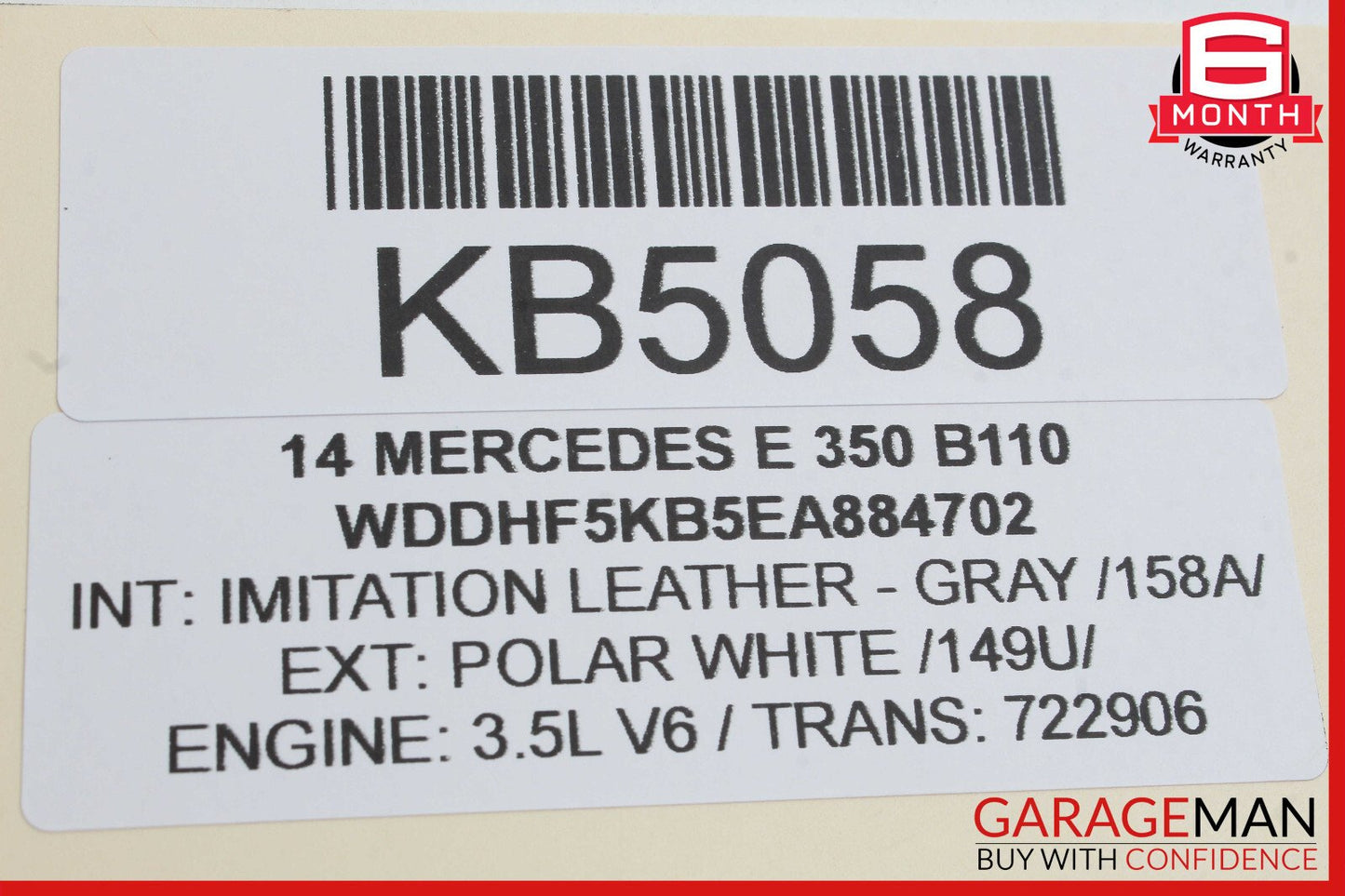 10-16 Mercedes W212 E350 C300 ML350 Air Intake Cleaner Filter Box Assembly