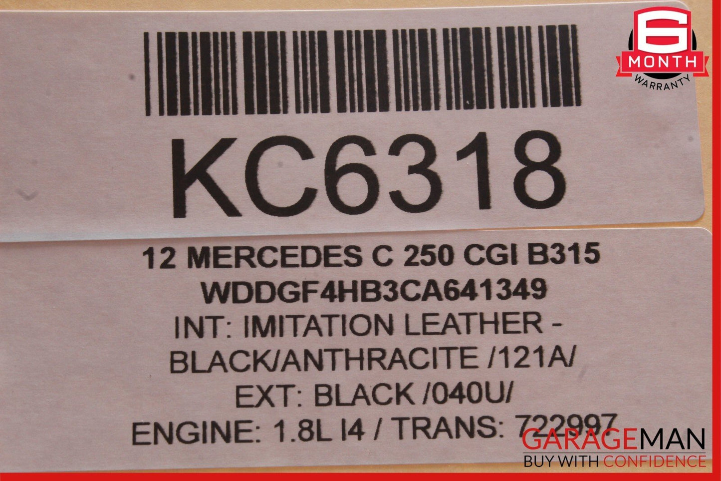 08-18 Mercedes W204 C250 C350 Rear Right Door Audio Sound Speaker OEM