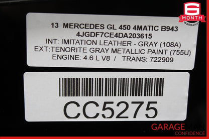 13-19 Mercedes X166 GL450 GLS550 Rear Right Side Quarter Window Glass OEM