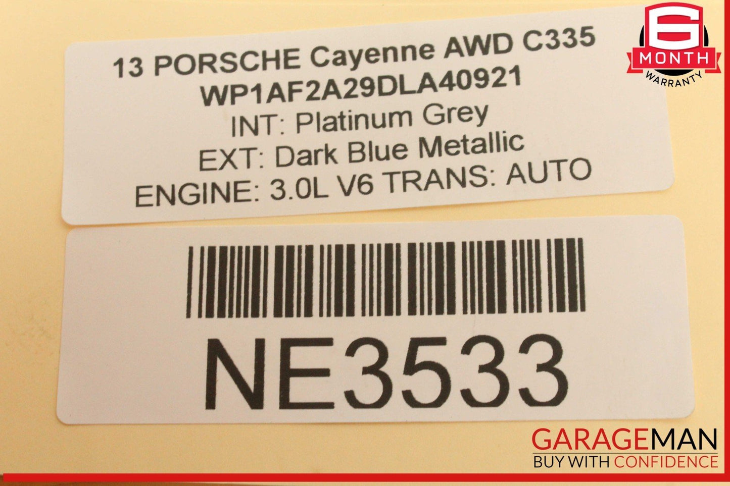 11-18 Porsche Cayenne 958 AWD Rear Left Side Parking Brake Motor Actuator OEM