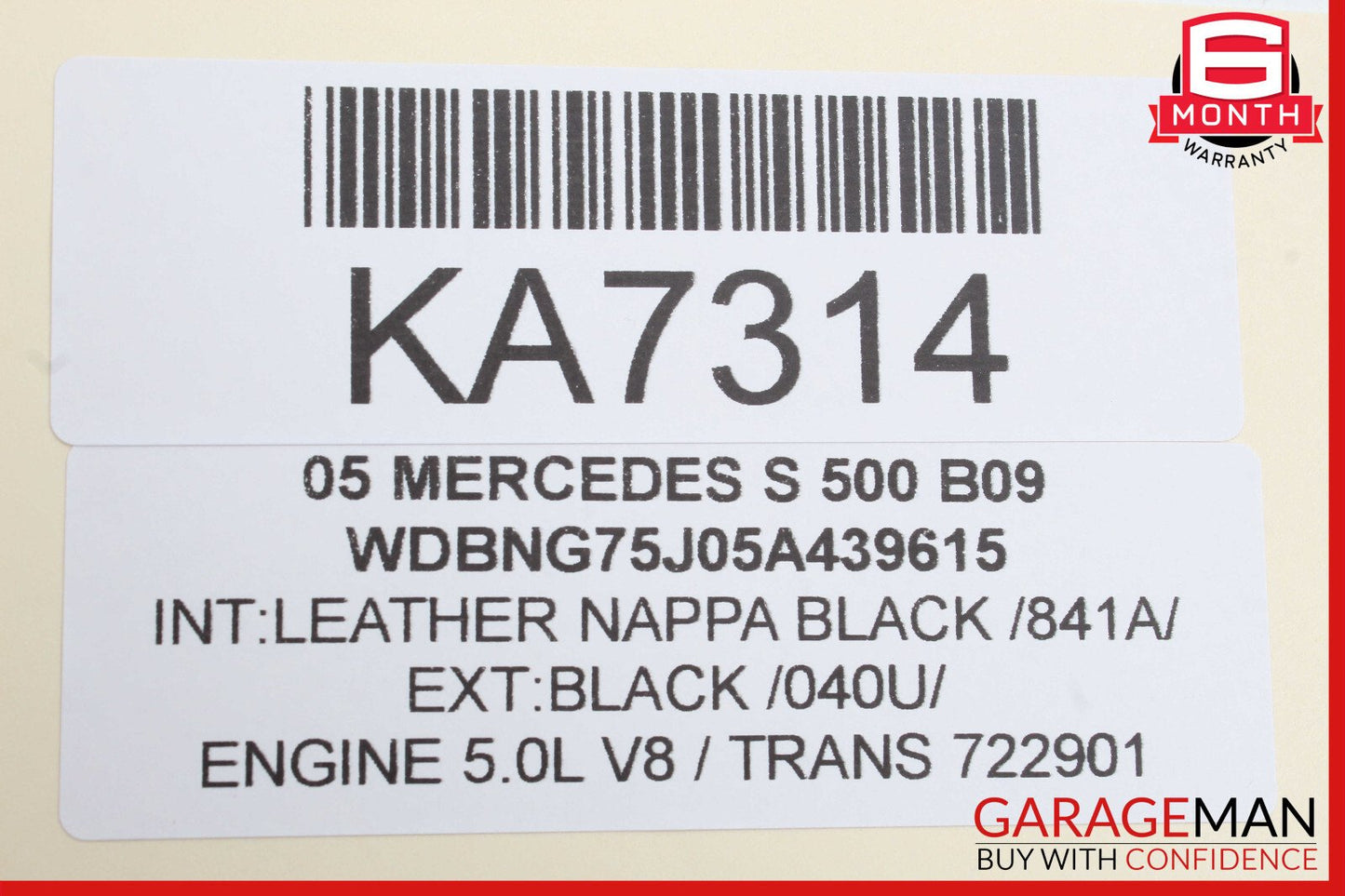 00-06 Mercedes W220 S430 S500 Rear Right Side Seat Door Control Module OEM
