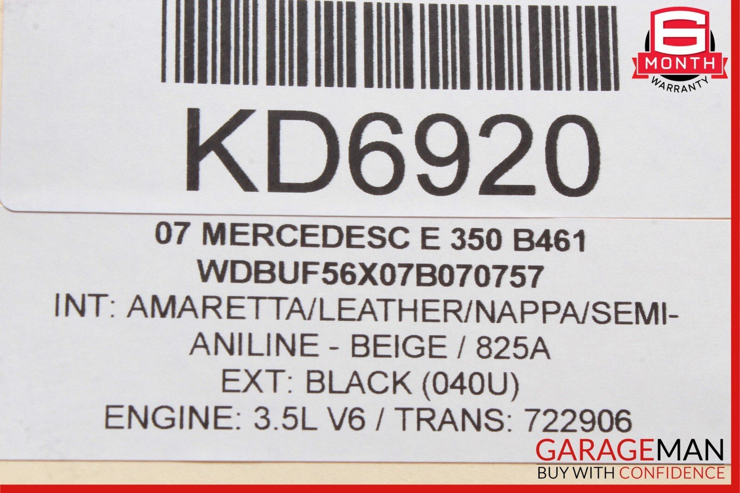 03-11 Mercedes W211 E350 E550 E63 Front Right Lower Rearward Control Arm OEM
