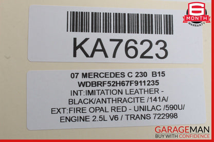 01-07 Mercedes W203 C230 C240 Rear Left Side Door Window Regulator Motor Unit