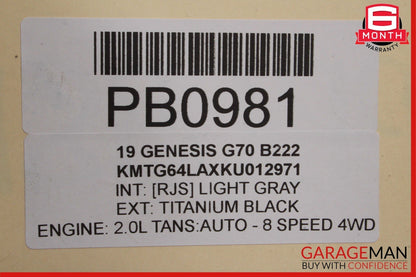 19-22 Genesis G70 2.0L Tranny Transmission Transfer Case OEM