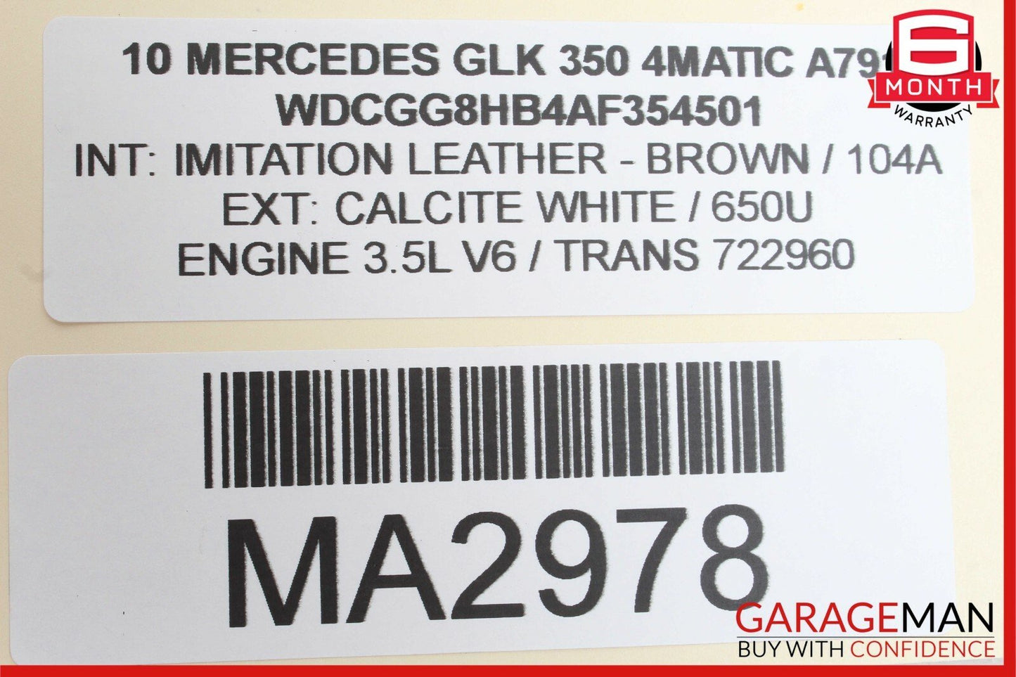 09-15 Mercedes X204 GLK350 Front Right Passenger Side Door Control Module Unit