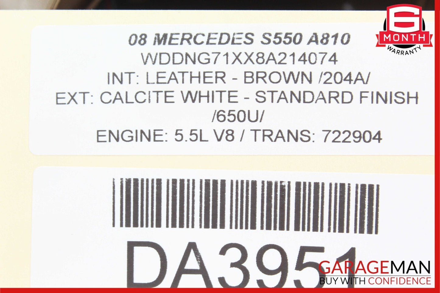 07-10 Mercedes W221 S550 CL550 Steering Column Combination Switch Assembly OEM