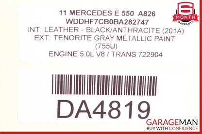 10-16 Mercedes W212 E500 E550 4Matic Rear Left Side Shock Absorber Strut AWD