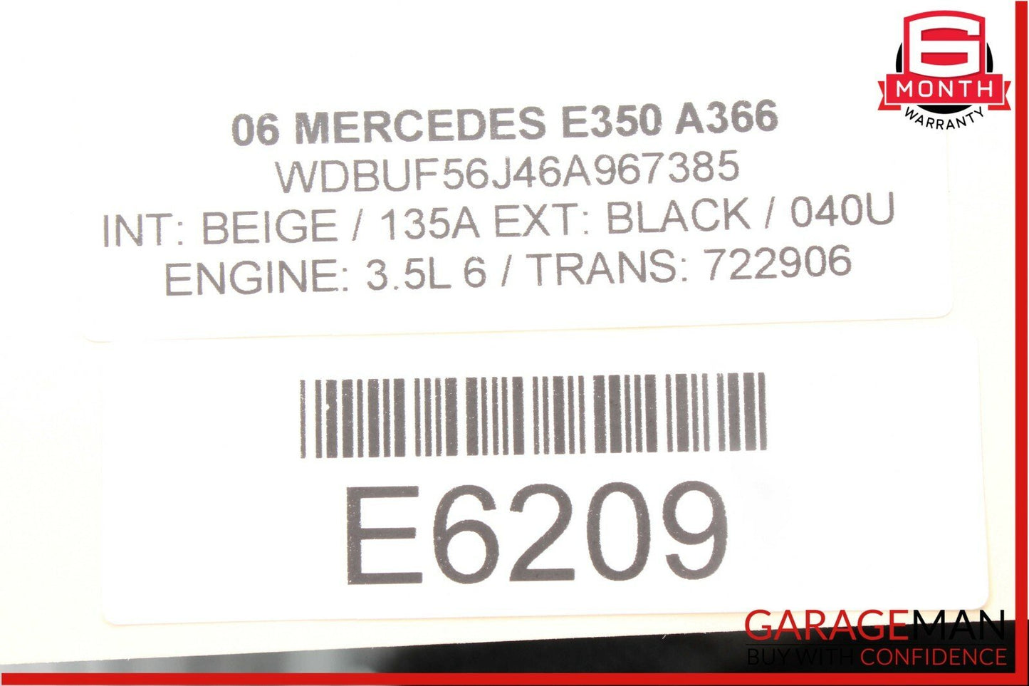 03-09 Mercedes E350 E550 Front Left Driver Side Door Control Module Unit OEM