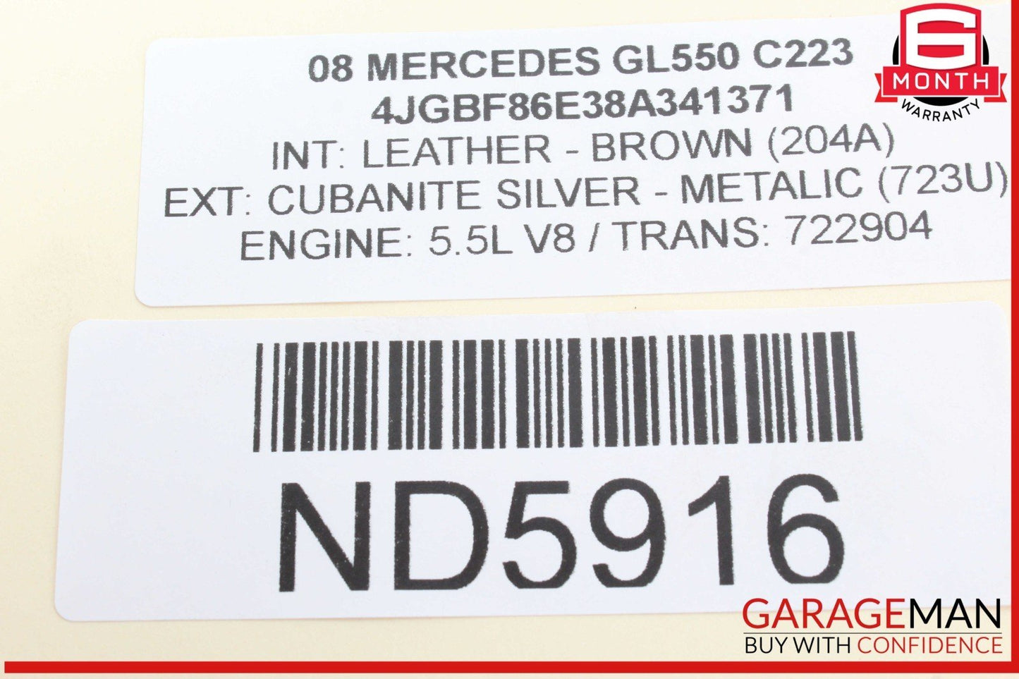 03-09 Mercedes X164 GL550 ML350 Sirius Satellite Radio Receiver 2118703389 OEM
