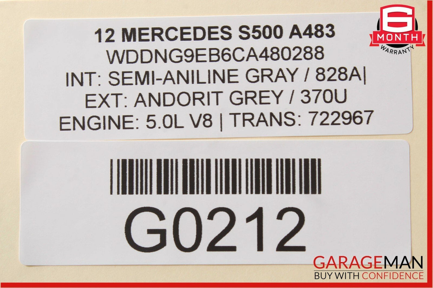 07-13 Mercedes W221 S550 Rear Left Side Exterior Door Handle Keyless Go OEM