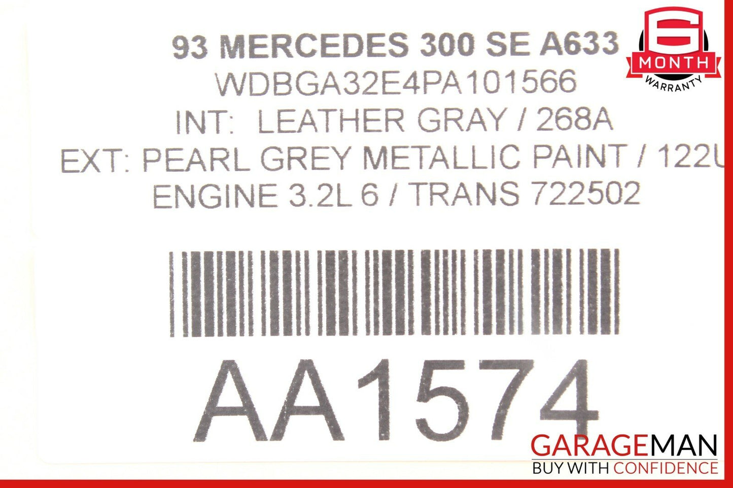 92-99 Mercedes W140 300SE S500 Anti Theft Alarm Infrared Control Module OEM