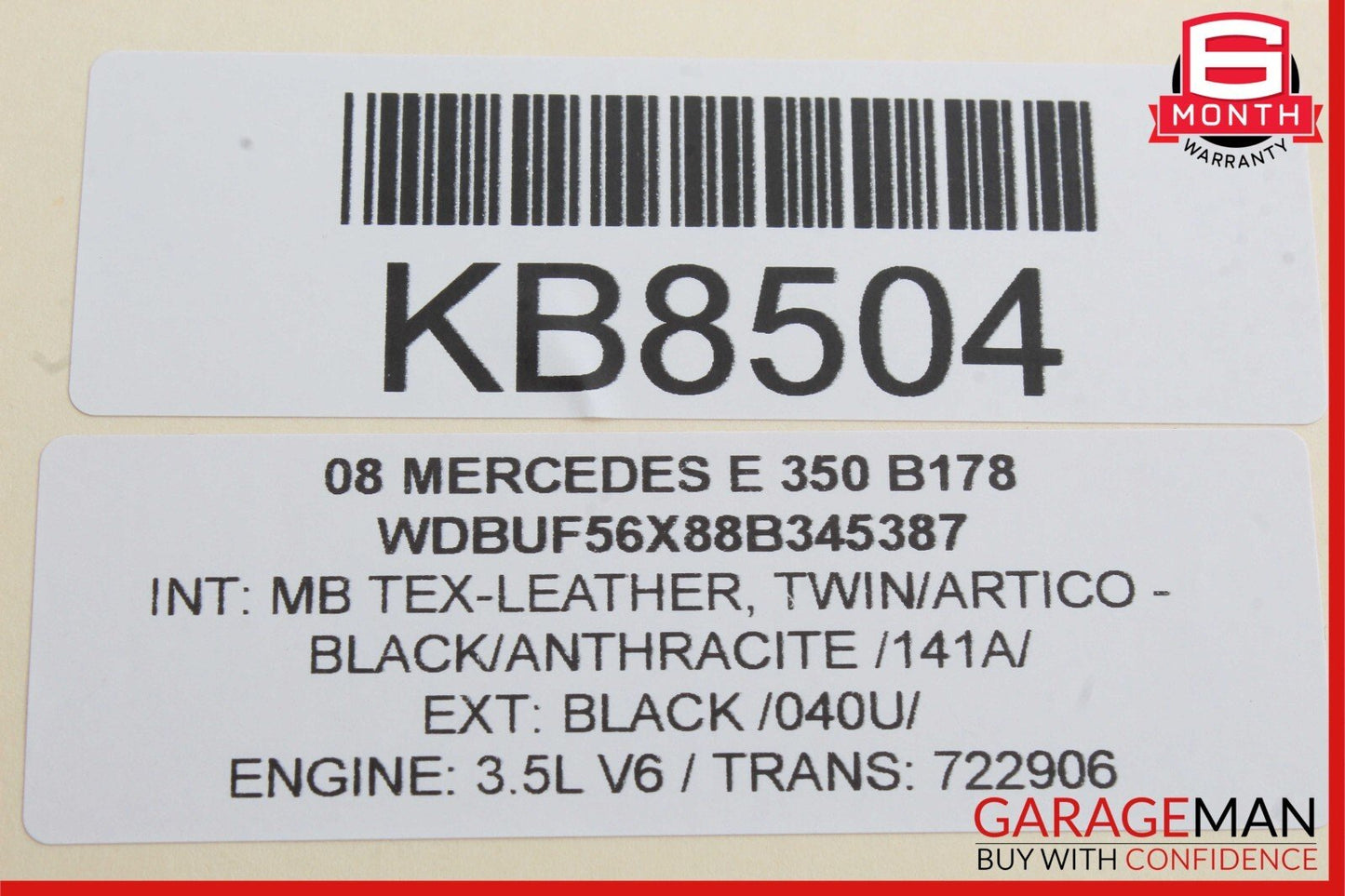 03-09 Mercedes W211 E320 E350 E500 Rear Right Side Door Lock Latch Actuator OEM