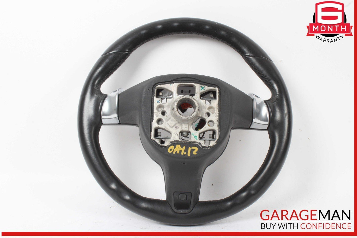 11-14 Porsche Cayenne 958 Steering Wheel w/ Paddle Shifters Black OEM