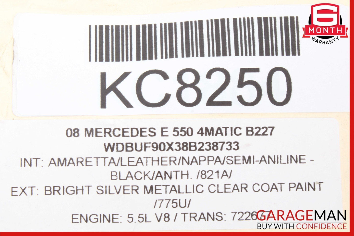05-13 Mercedes GL450 R550 ML350 SLK350 Front Left Side Fog Light Foglight Lamp
