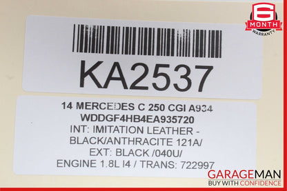 12-14 Mercedes W204 C250 C300 Sedan Right Passenger Exterior Door Handle Black