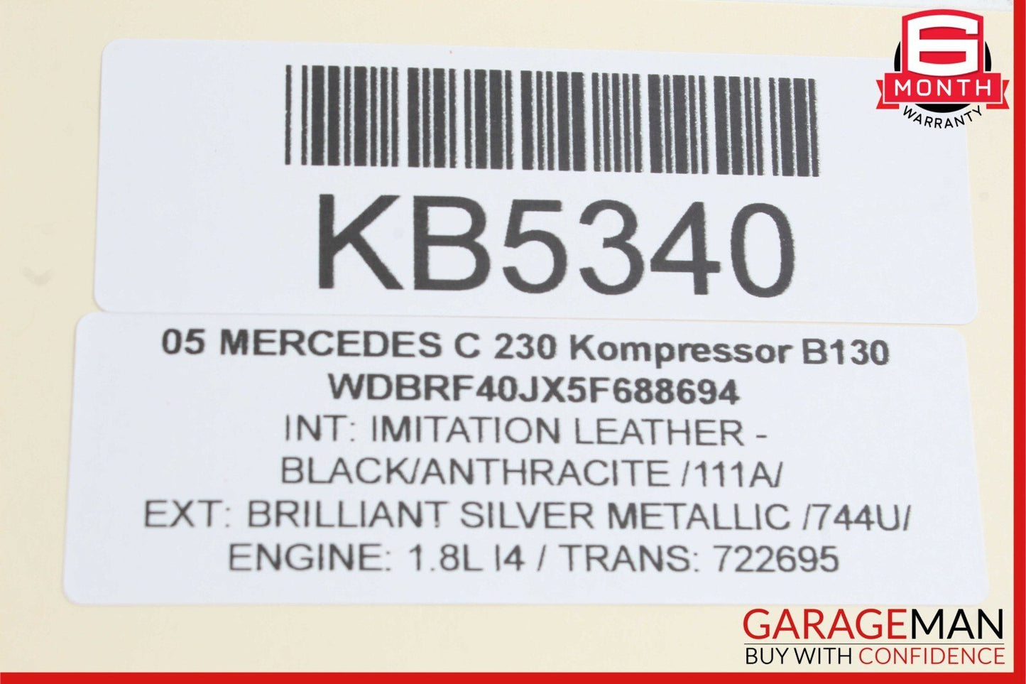 01-07 Mercedes W203 C350 C230 C320 C55 AMG Front Right Door Lock Latch Actuator