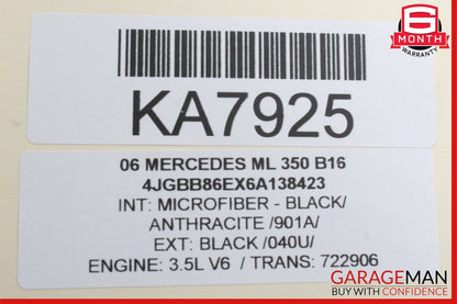 06-13 Mercedes GL450 ML500 R350 Front Right Side Exterior Door Handle Black