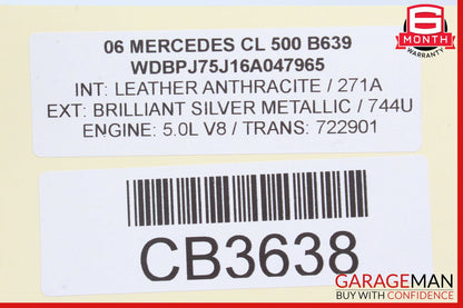 00-06 Mercedes W215 CL500 CL600 Front Right Side Door Keyless Go Antenna Frame