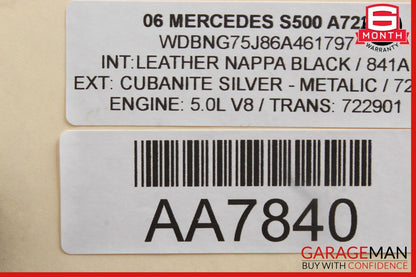 07-13 Mercedes W221 S500 S550 CL550 Airmatic Air Suspension Compressor Pump OEM