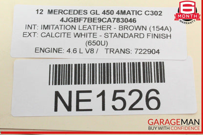 03-12 Mercedes X164 GL450 4MATIC ML350 Front Right Side Seat Control Module OEM