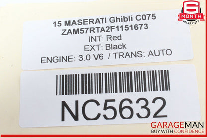 14-17 Maserati Ghibli Rear Right Passenger Side Spindle Knuckle Hub Bearing OEM