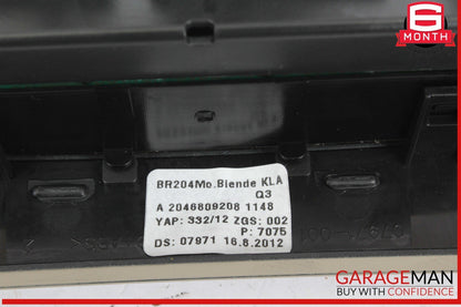 12-14 Mercedes W204 C250 C63 AMG C300 AC A/C Heater Climate Control w/ Trim OEM