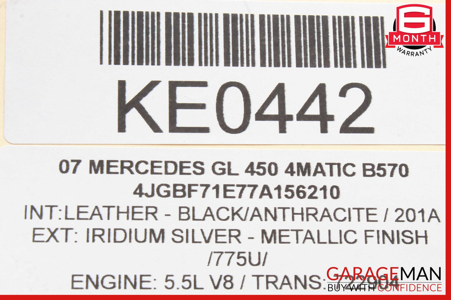 07-12 Mercedes X164 GL550 R350 ML450 Headrest Screen Monitor Display OEM