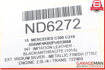 15-20 Mercedes W205 C300 SLC300 M274 Engine Vacuum Pump 2701800901 OEM