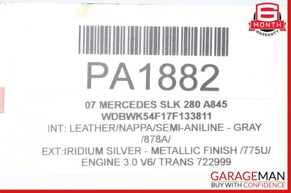 05-11 Mercedes R171 SLK280 SLK350 Power Brake Booster Master Cylinder Reservoir