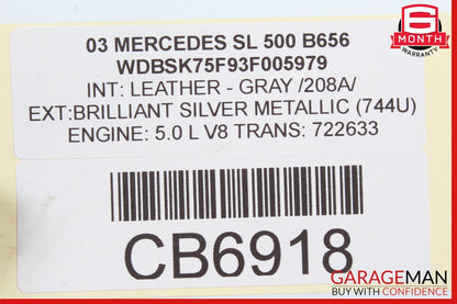 03-12 Mercedes R230 SL500 SL550 Rear Left or Right Suspension Upper Control Arm