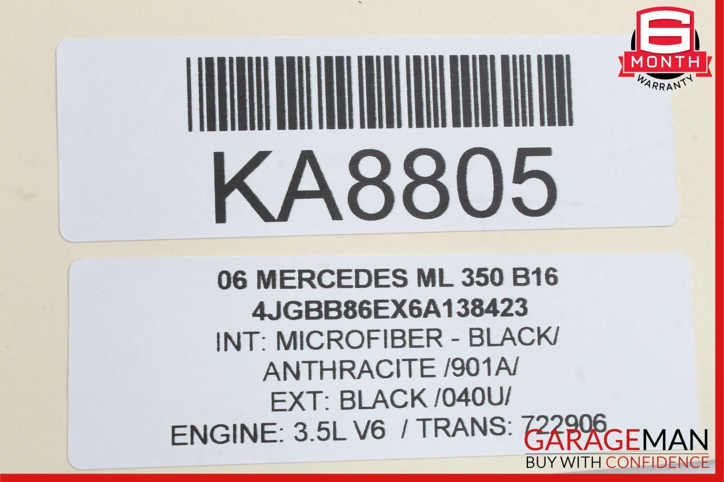 06-12 Mercedes ML350 ML500 GL450 Rear Left / Right Tie Rod Upper Control Arm