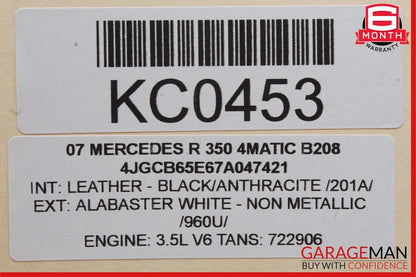 06-13 Mercedes W251 R350 GL350 Rear Left Side Door Window Regulator Motor OEM