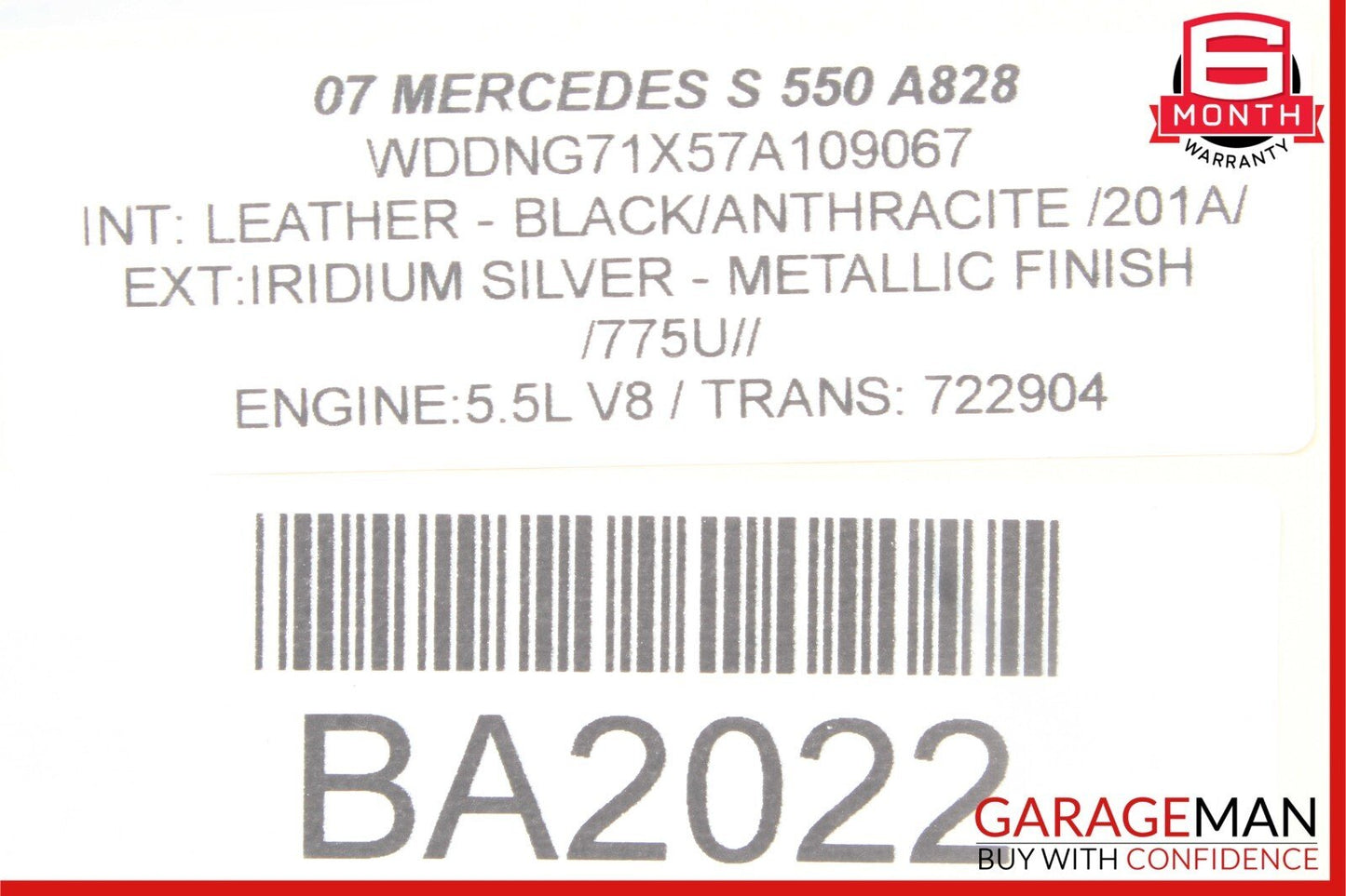 06-09 Mercedes W211 E550 CLS500 Seat Control Module Front Right Passenger OEM
