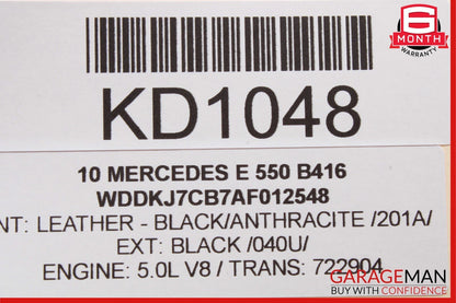 10-11 Mercedes W212 E550 E63 AMG Rear SAM Module Fuse Box Relay Assy