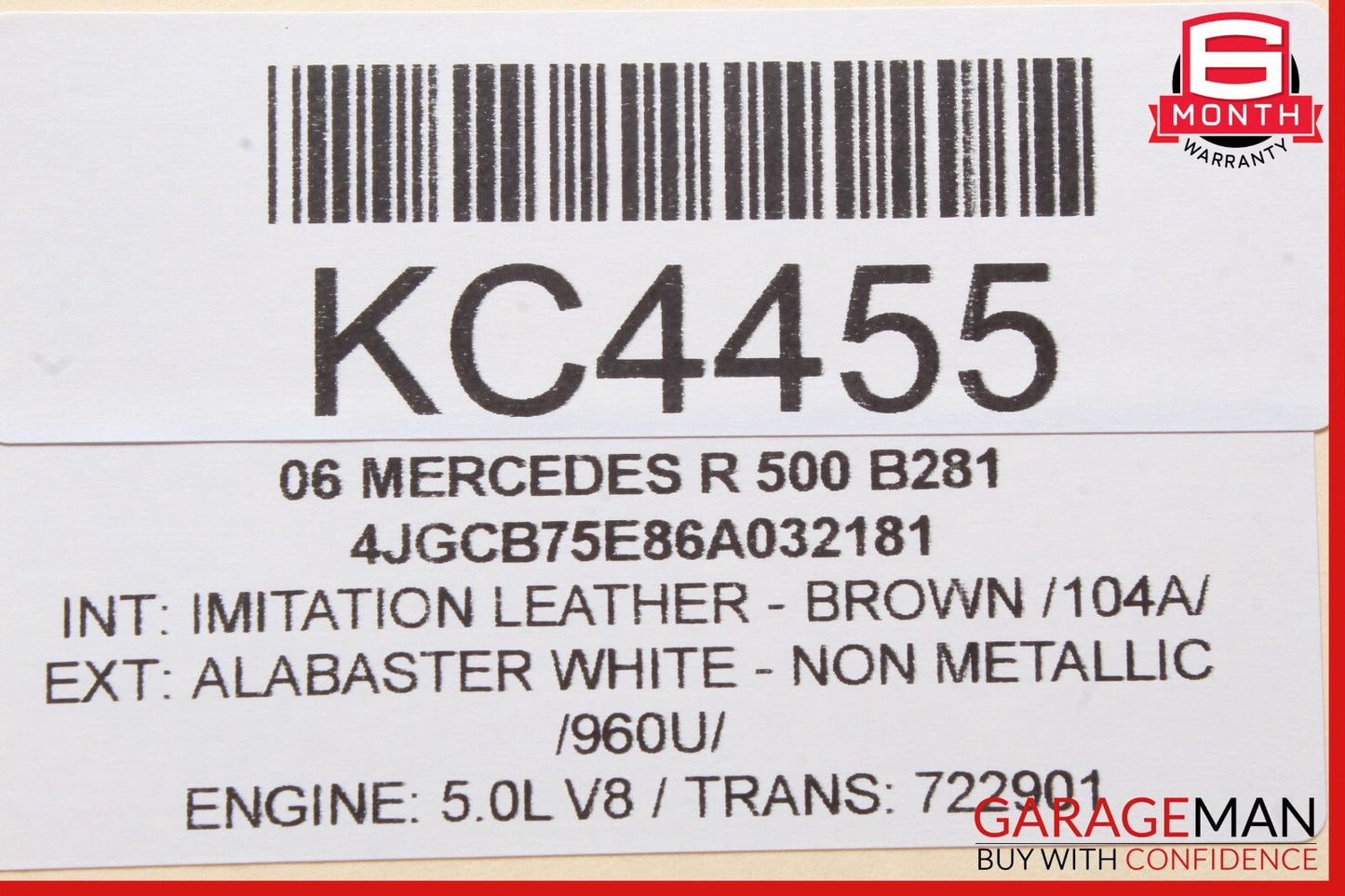 06-13 Mercedes W251 R500 R320 R63 AMG Rear Right Side Quarter Window Motor OEM