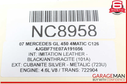 07-09 Mercedes X164 GL450 4MATIC Front Bumper Left Side Cover Grille Grill Mesh