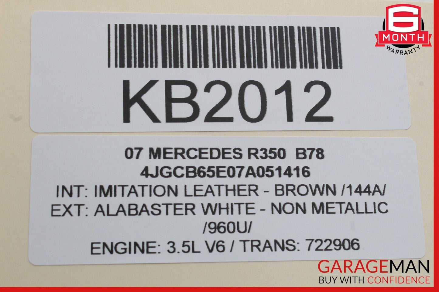 06-09 Mercedes W251 R350 Headlight Head Light Lamp Control Switch Module OEM