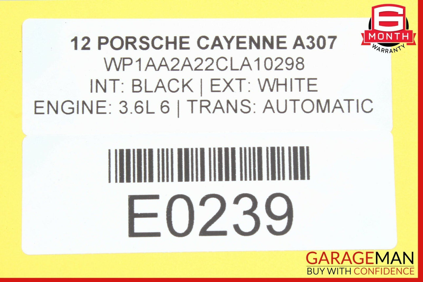 11-17 Porsche Cayenne 958 Rear Bumper Reinforcement Bracket Impact Bar 7P0807309