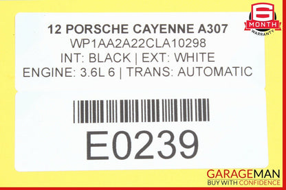 11-17 Porsche Cayenne 958 Rear Bumper Reinforcement Bracket Impact Bar 7P0807309