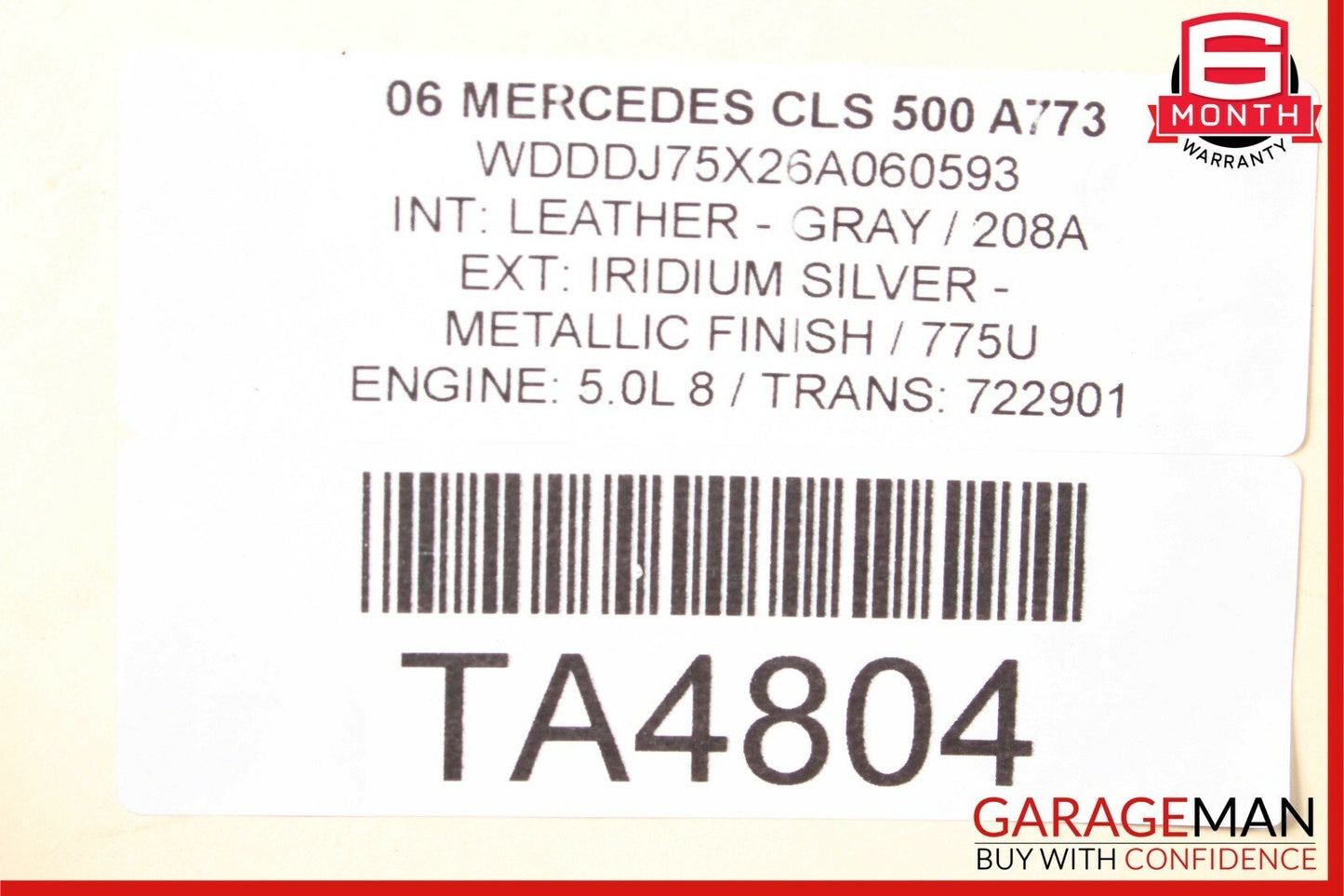 06-11 Mercedes W219 CLS500 Front Right Bumper Headlight Bracket Frame Assembly