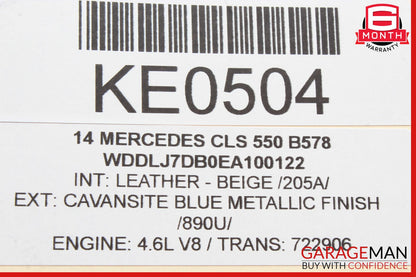 10-20 Mercedes W218 CLS550 Front Left Window Regulator Motor 2078200542 OEM