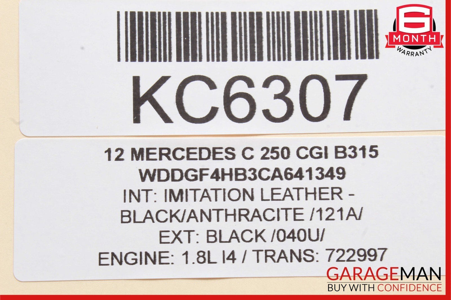 12-14 Mercedes W204 C250 Right Passenger Side Exterior Door Handle OEM