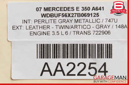 03-09 Mercedes W211 E350 Front Right Passenger Side Exterior Door Handle OEM