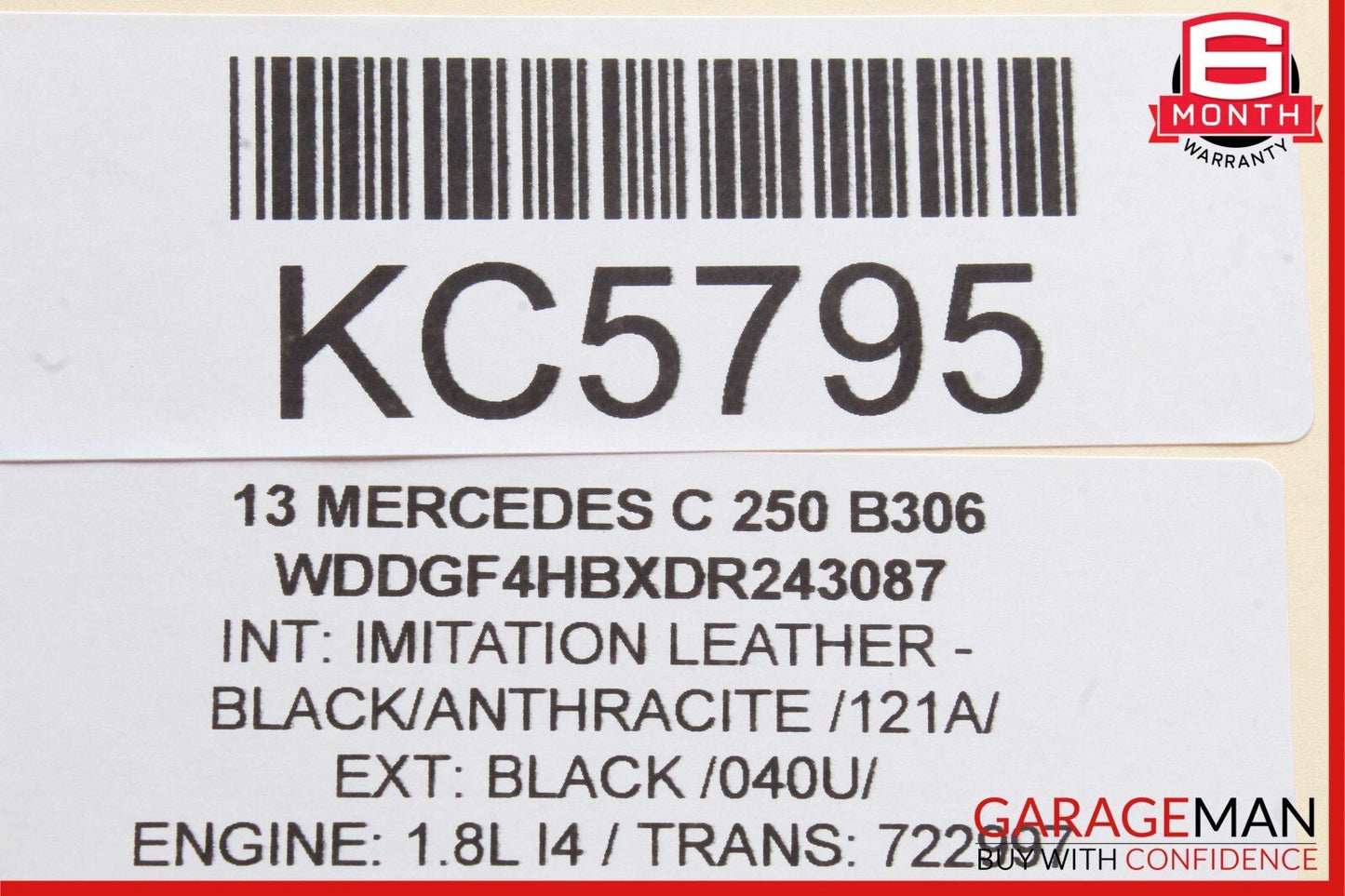 12-14 Mercedes W204 C250 C350 Rear Fuse Relay Junction Box Module Assembly OEM