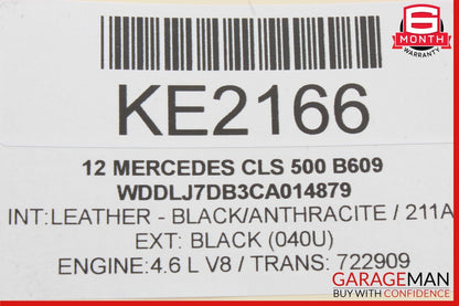12-18 Mercedes W218 CLS550 CLS63 AMG Airmatic Compressor Air Pressure Tank OEM