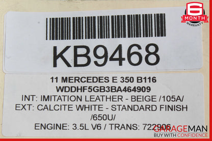 08-16 Mercedes W212 E350 C300 C350 Rear Left Side Door Lock Latch Actuator OEM