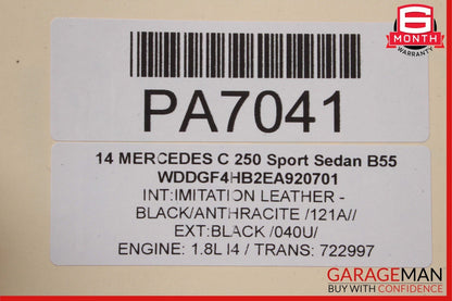 08-14 Mercedes W204 C350 Sedan Front Right Side Interior Door Panel Trim Cover